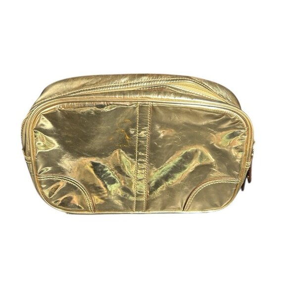 Coach Gold Metallic Make Up/Cosmetic Bag. Limited Edition. - Picture 2 of 13